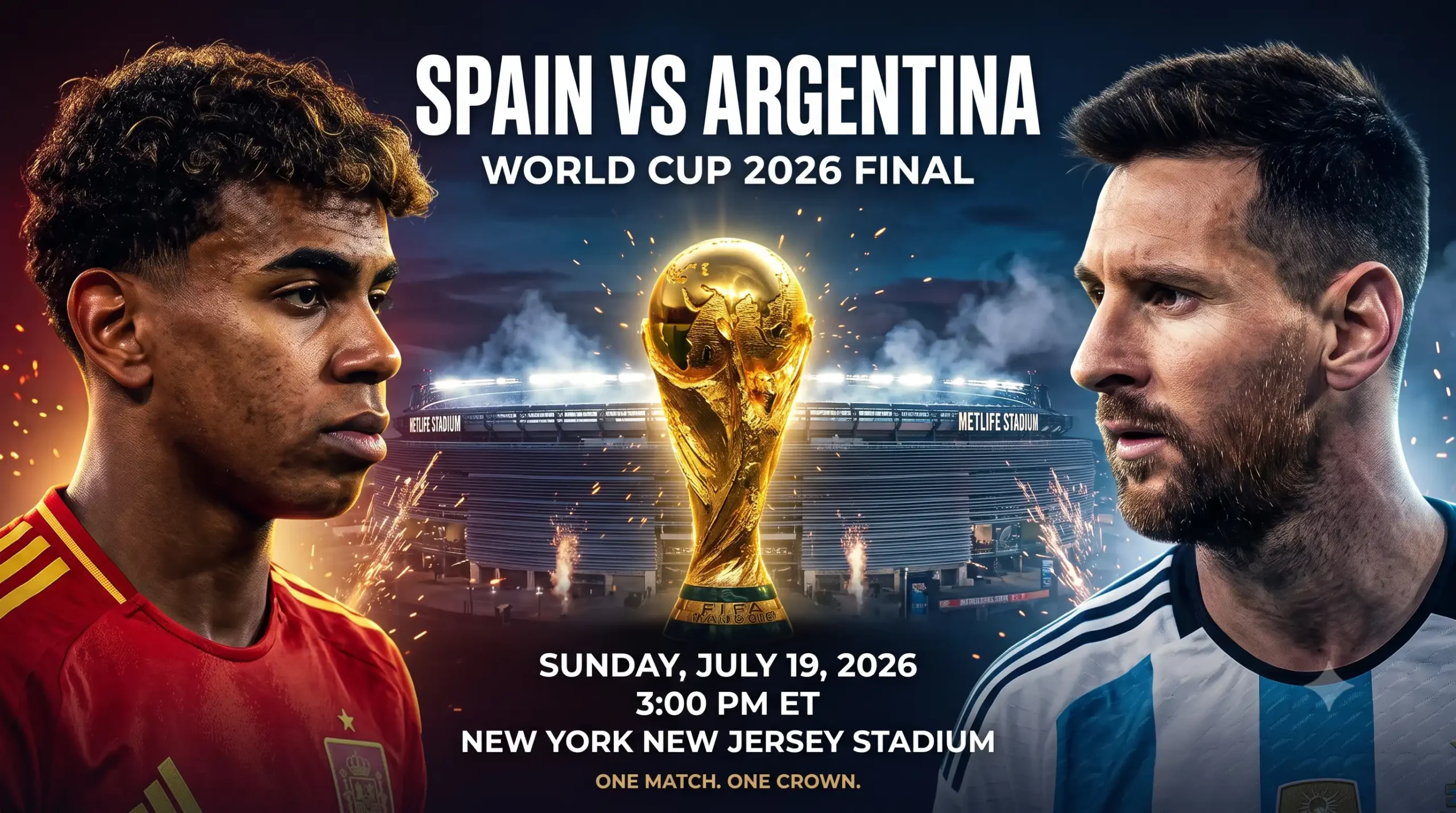 Watch Spain vs Argentina Online WC2026 Livestream Final